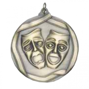 Drama 2-1/4" Die Cast Medal