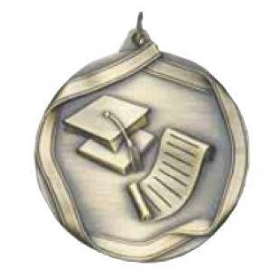Scholastic 2-1/4" Die Cast Medal